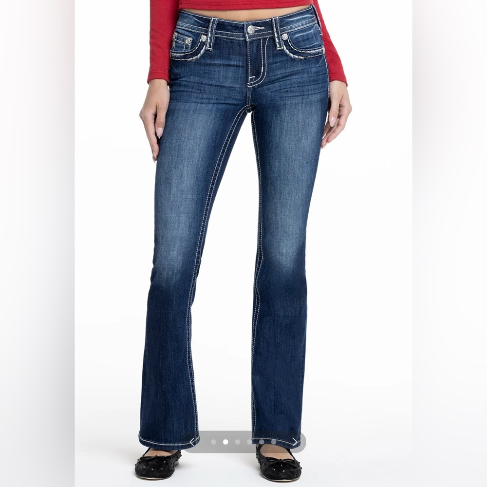 Miss Me Dark Blue Flare Jeans